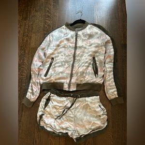 Blank NYC Tie Dye Jacket & Shorts